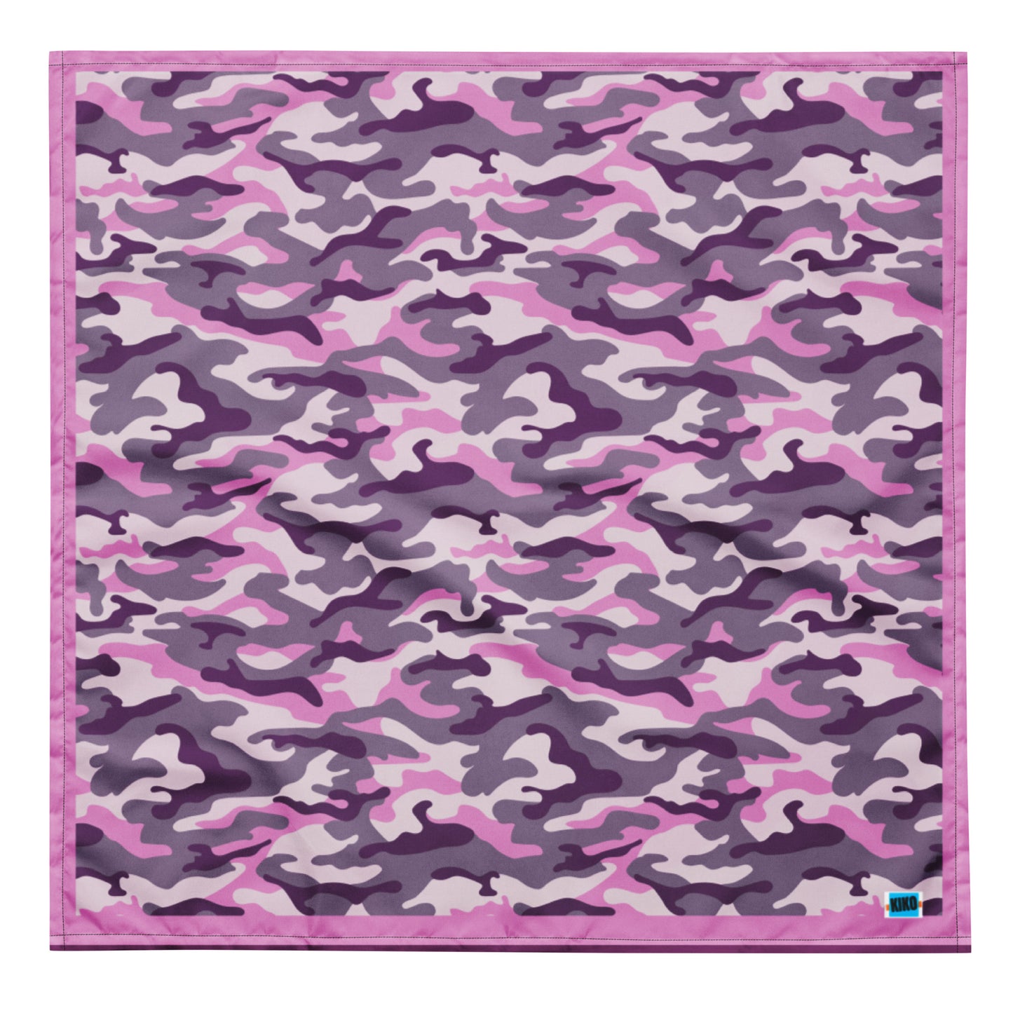 Pink Camouflage Print Bandana Handkerchief Scarf