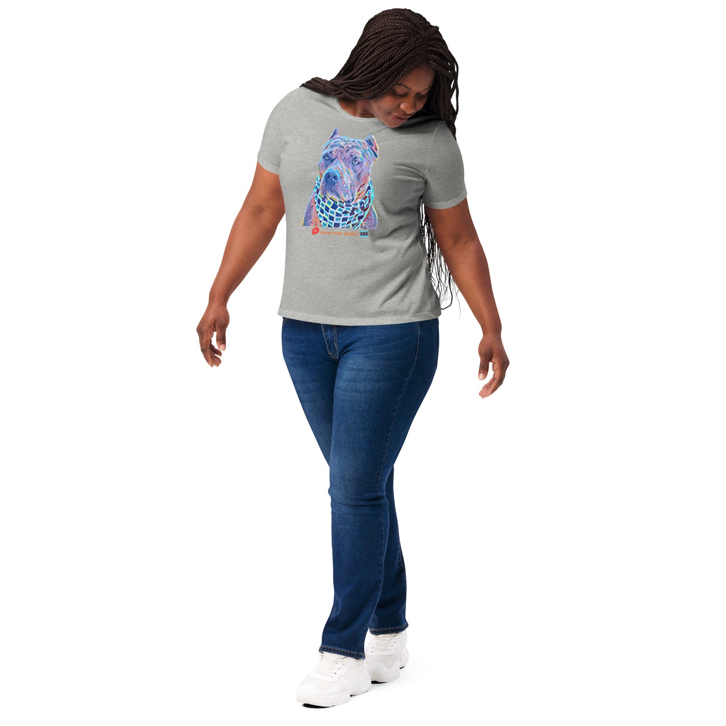 Kiko Cartoon Graphic Women's Tri-Blend