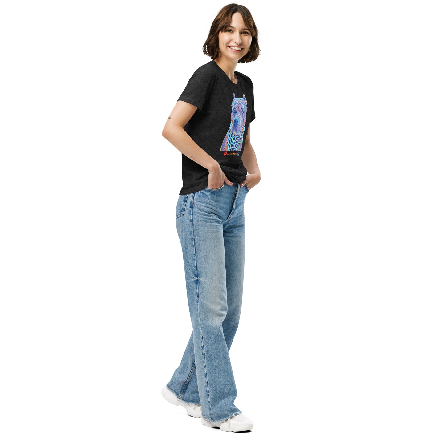 Kiko Cartoon Graphic Women's Tri-Blend