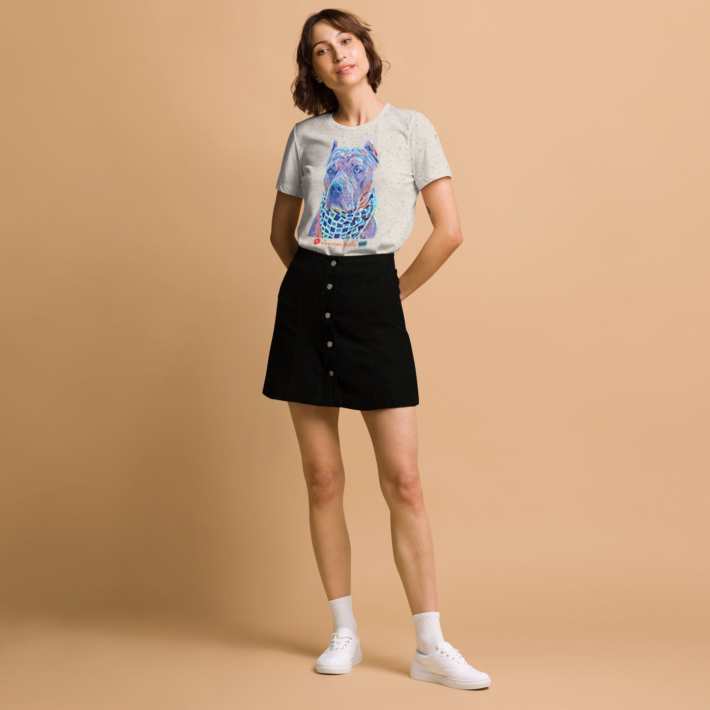 Kiko Cartoon Graphic Women's Tri-Blend