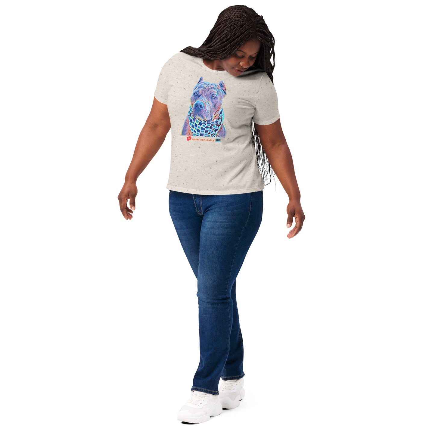 Kiko Cartoon Graphic Women's Tri-Blend
