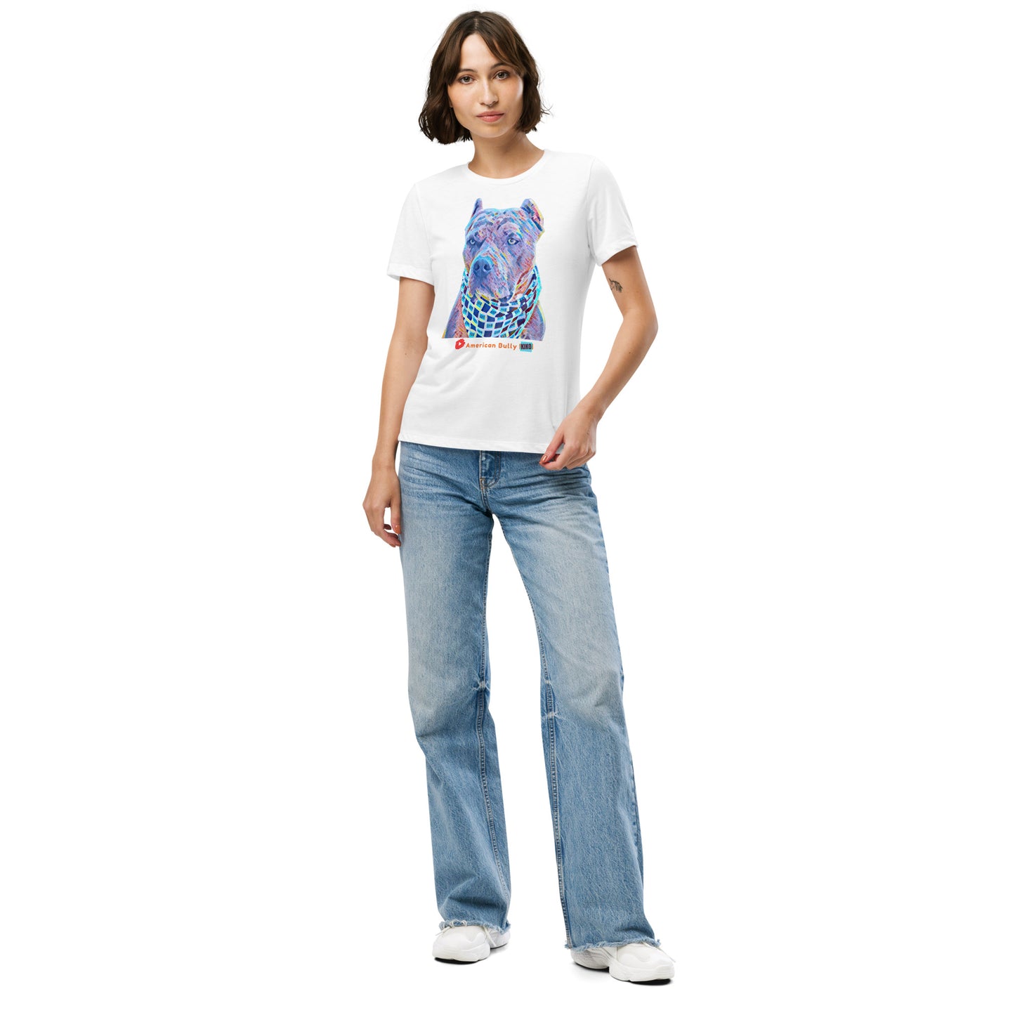 Kiko Cartoon Graphic Women's Tri-Blend