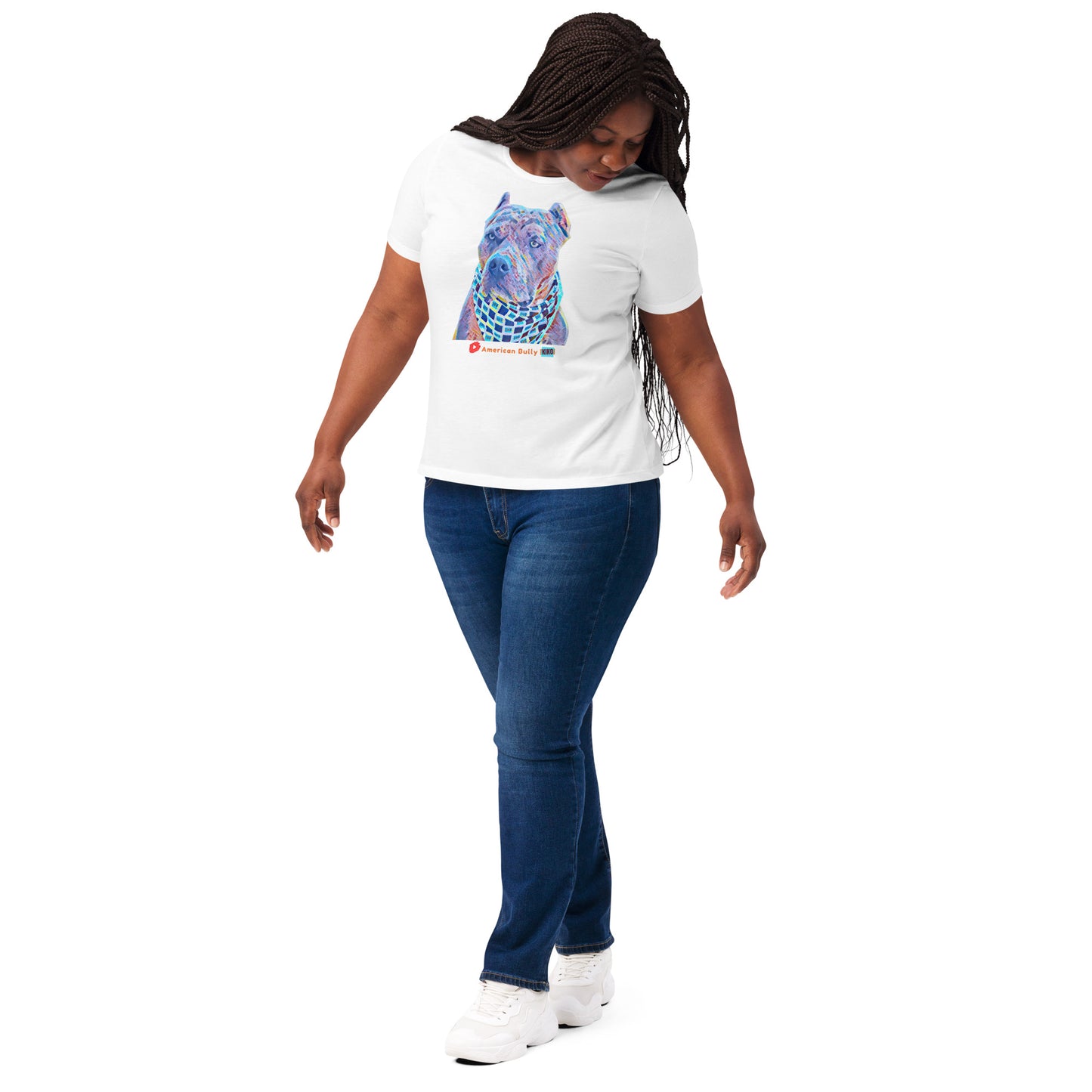 Kiko Cartoon Graphic Women's Tri-Blend
