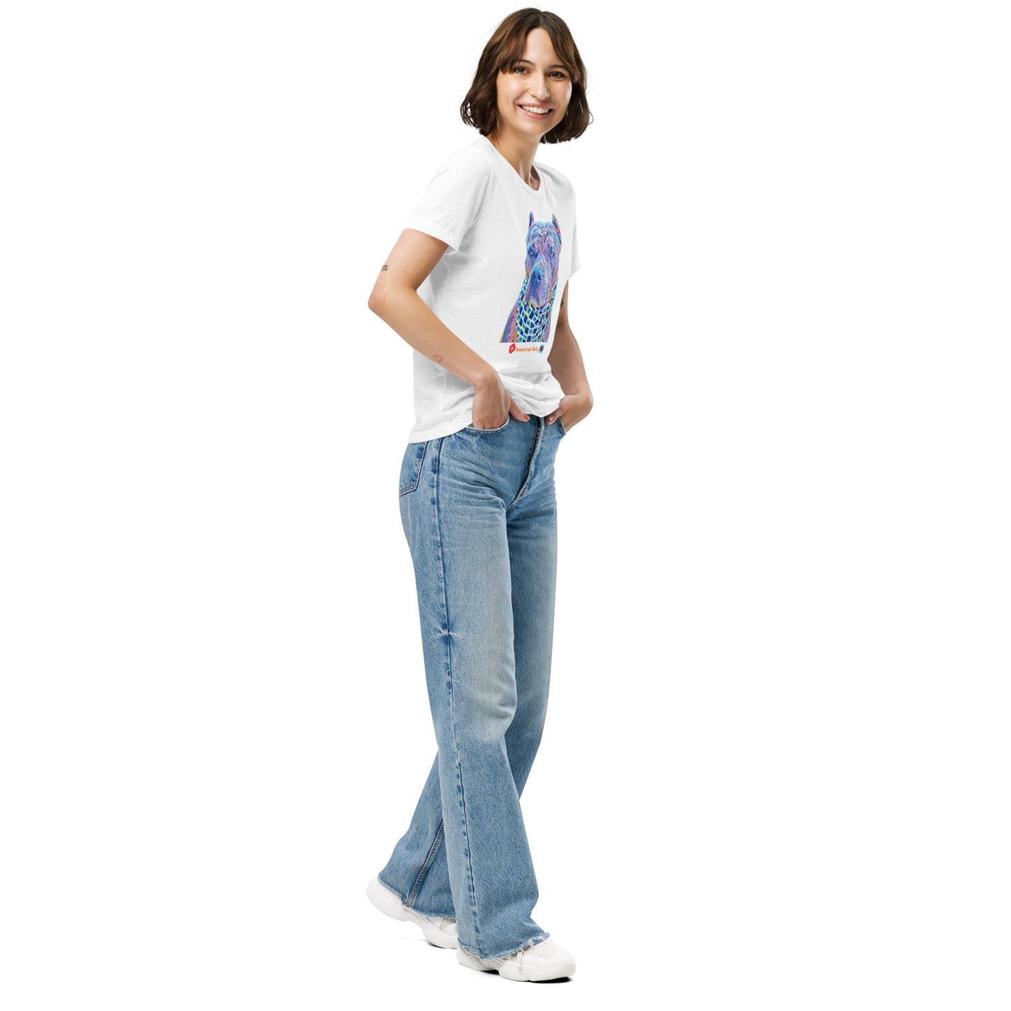 Kiko Cartoon Graphic Women's Tri-Blend
