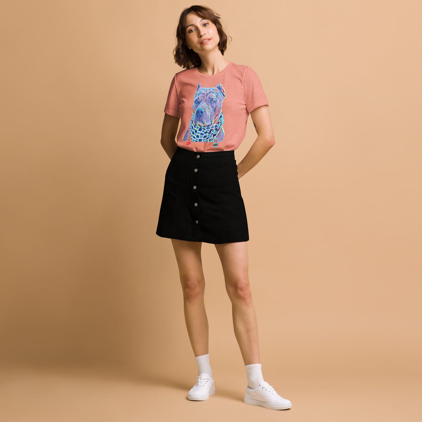 Kiko Cartoon Graphic Women's Tri-Blend