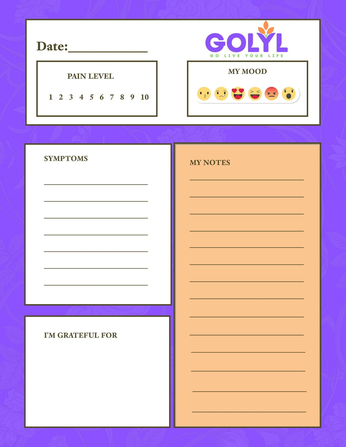 FREE GOLYL Digital Journal – 31-Day Wellness & Reflection Tracker