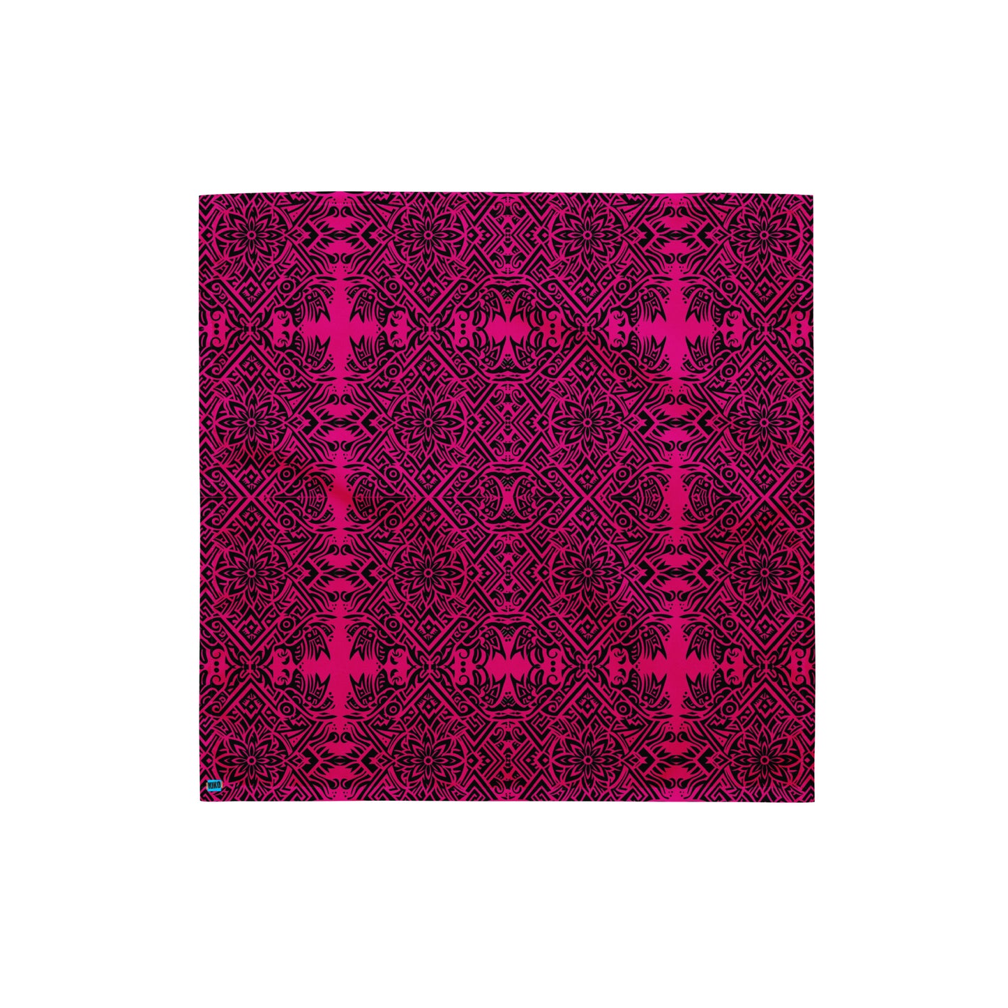 Hawaiian Print Hot Pink Bandana