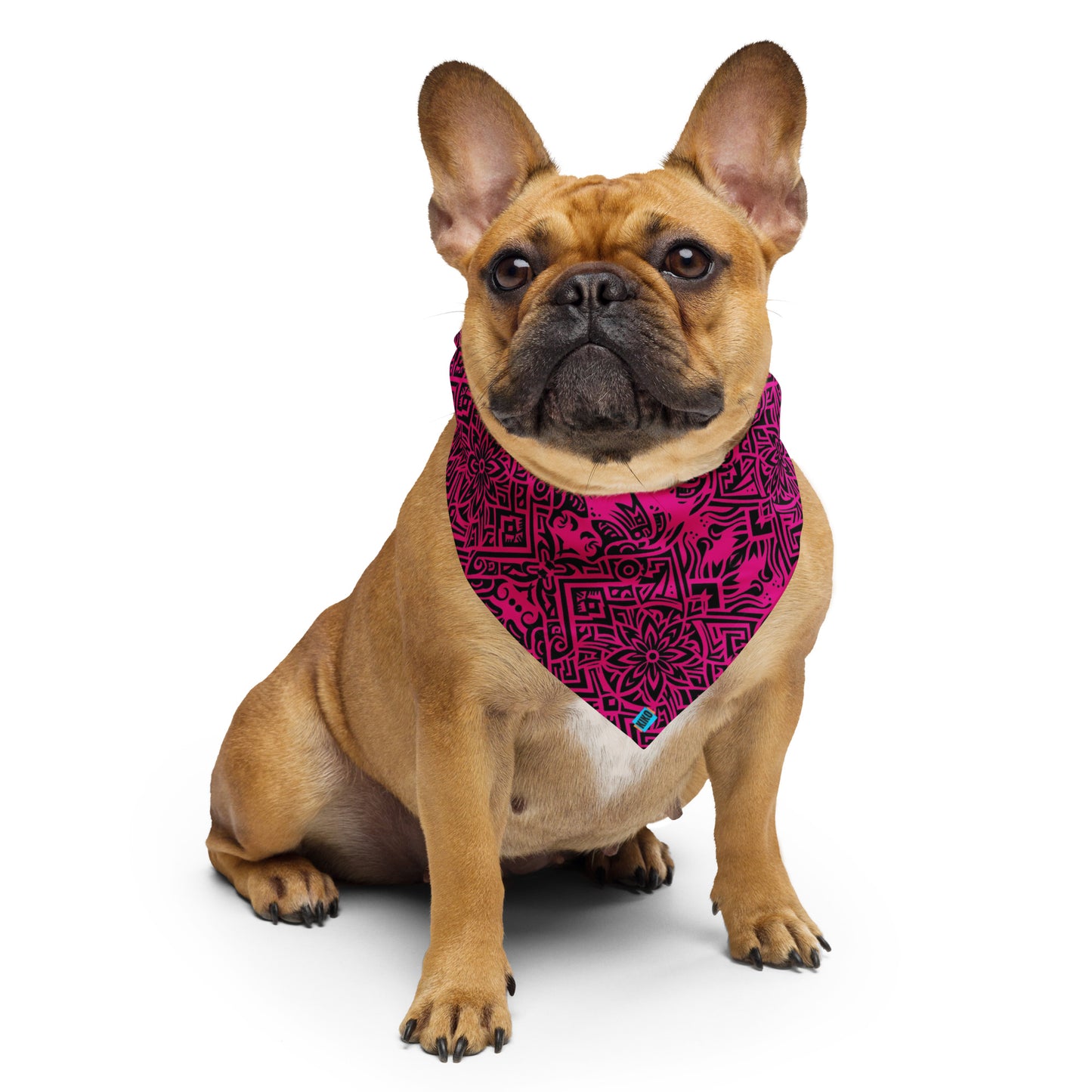 Hawaiian Print Hot Pink Bandana
