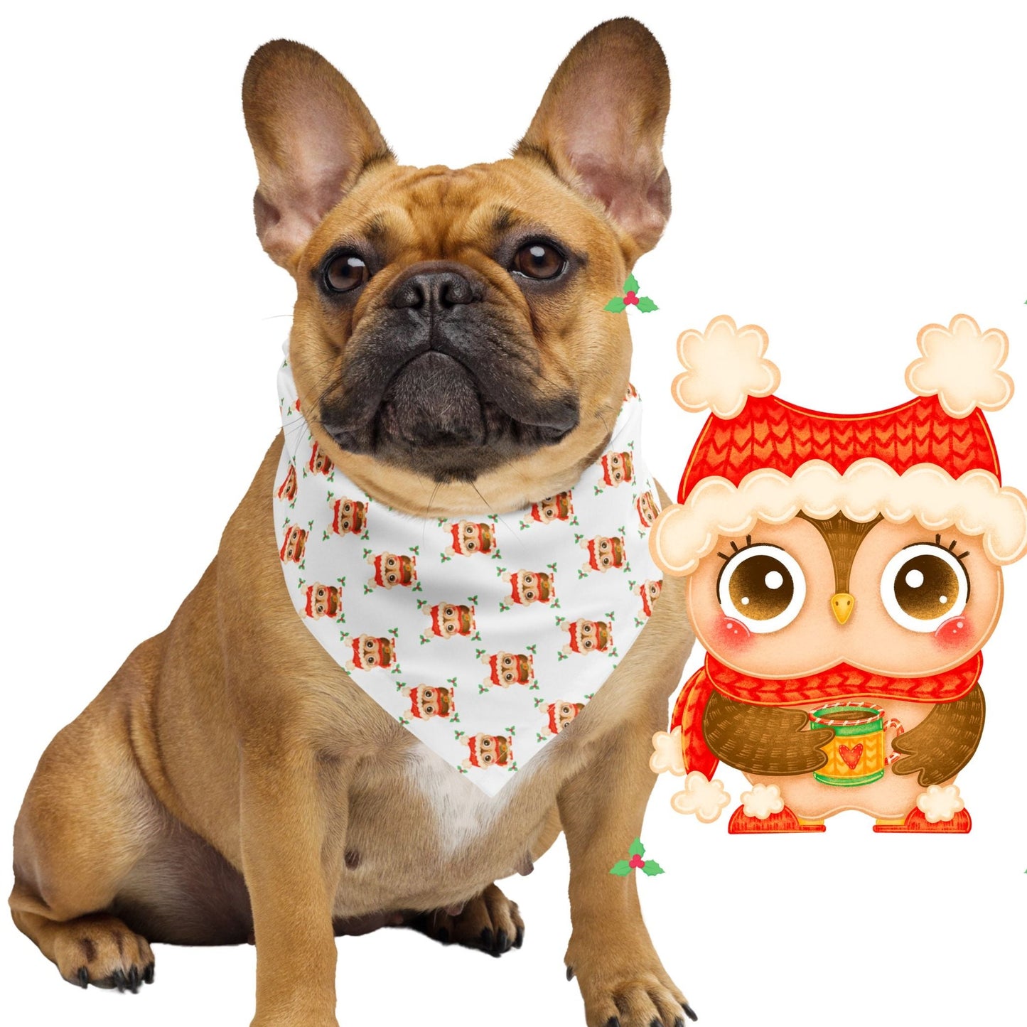 Christmas Owl Bandana