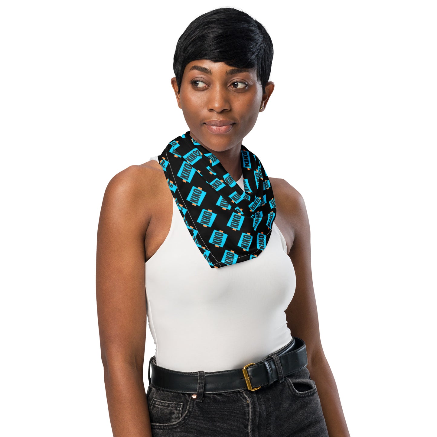 Kiko Black BG All-Over Print Bandana