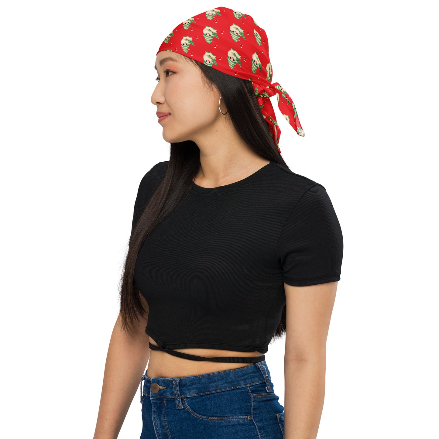 Christmas Gnome Red BG Bandana