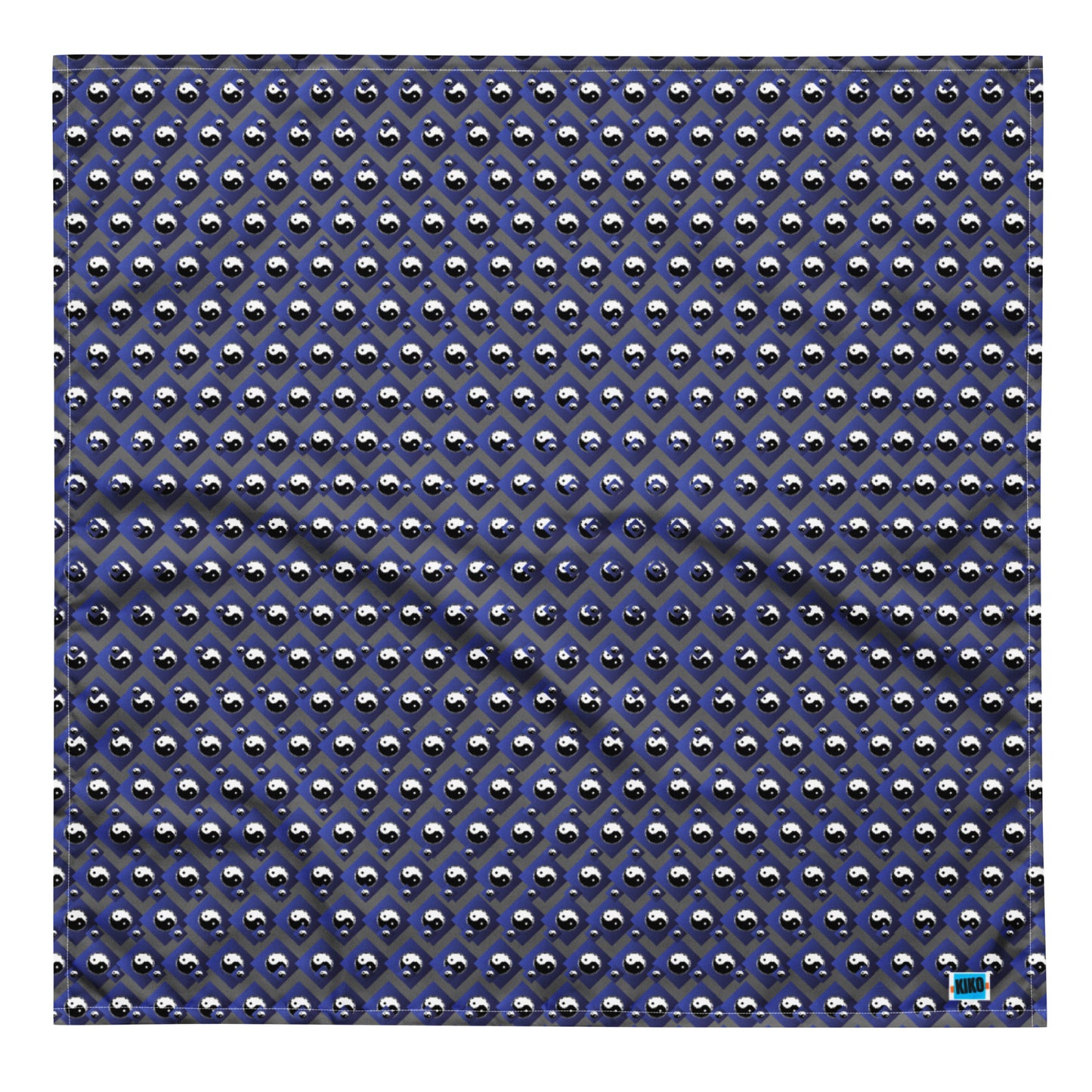 Pañuelo morado con estampado completo de Yin Yang