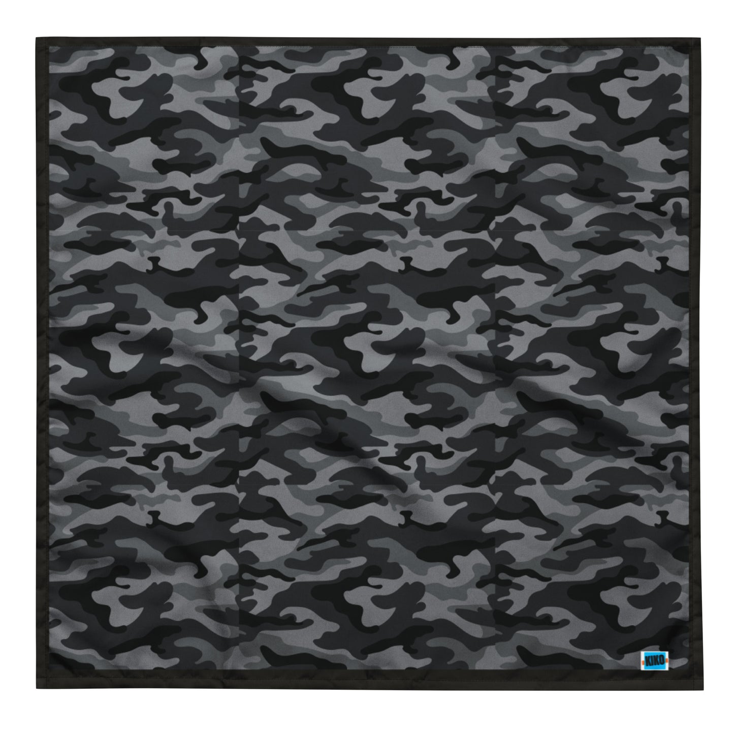 Bandana con estampado integral de camuflaje gris