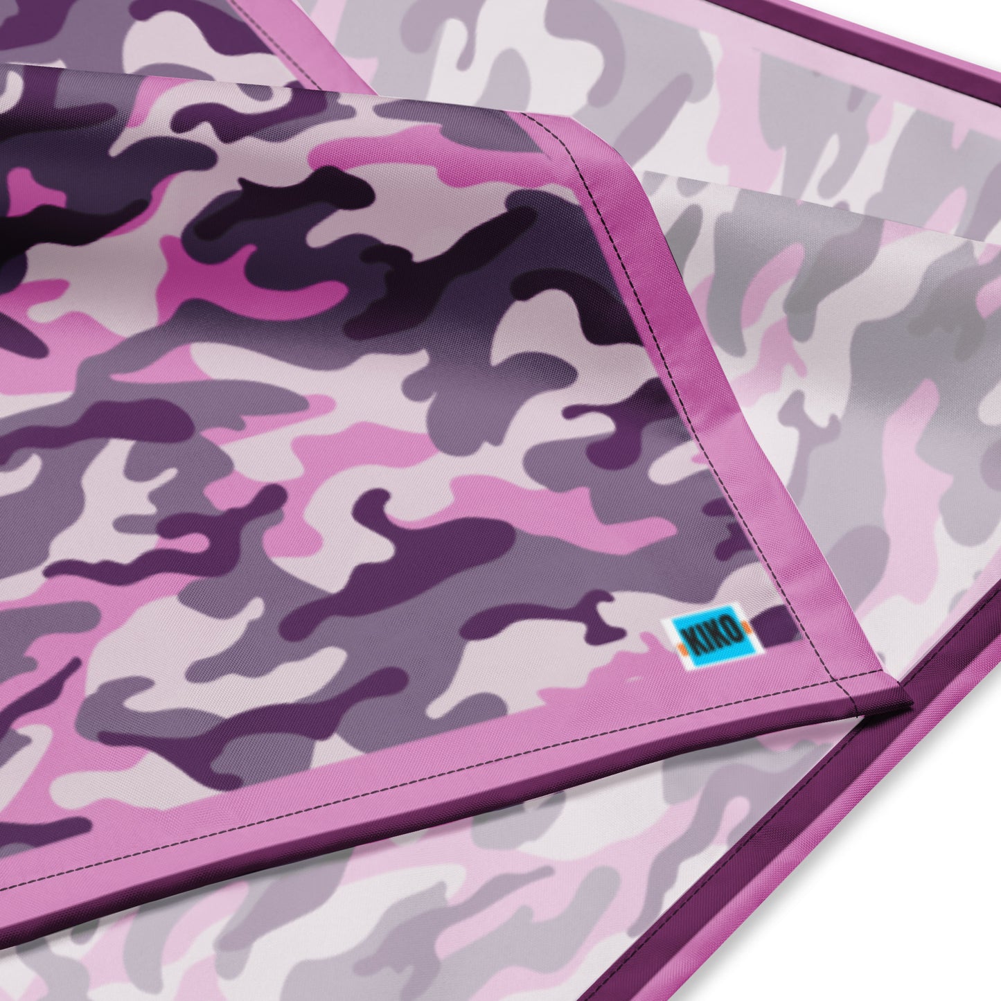 Pink Camouflage Print Bandana Handkerchief Scarf
