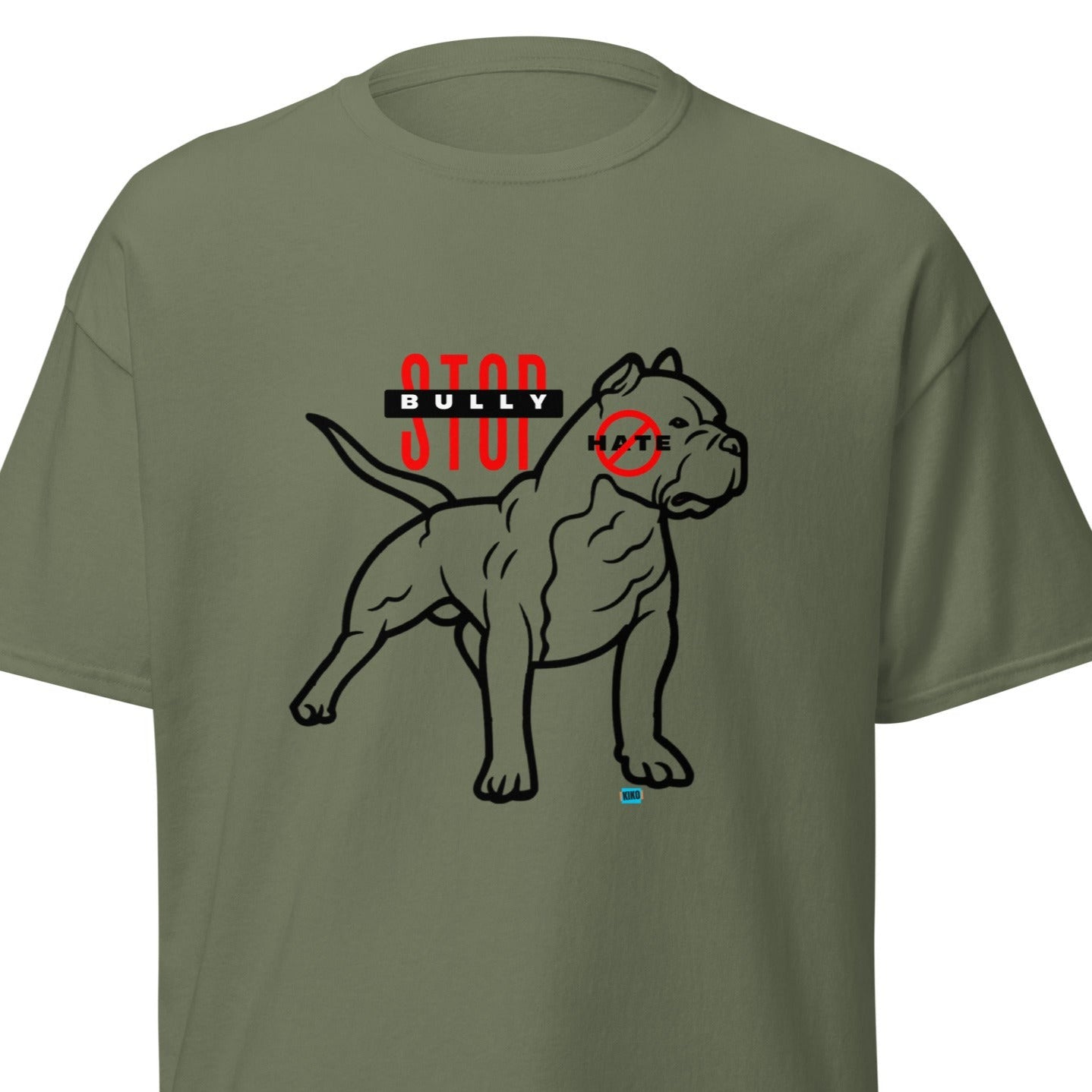 Stop American Bully Dog Hate Blk Men's Classic Tee