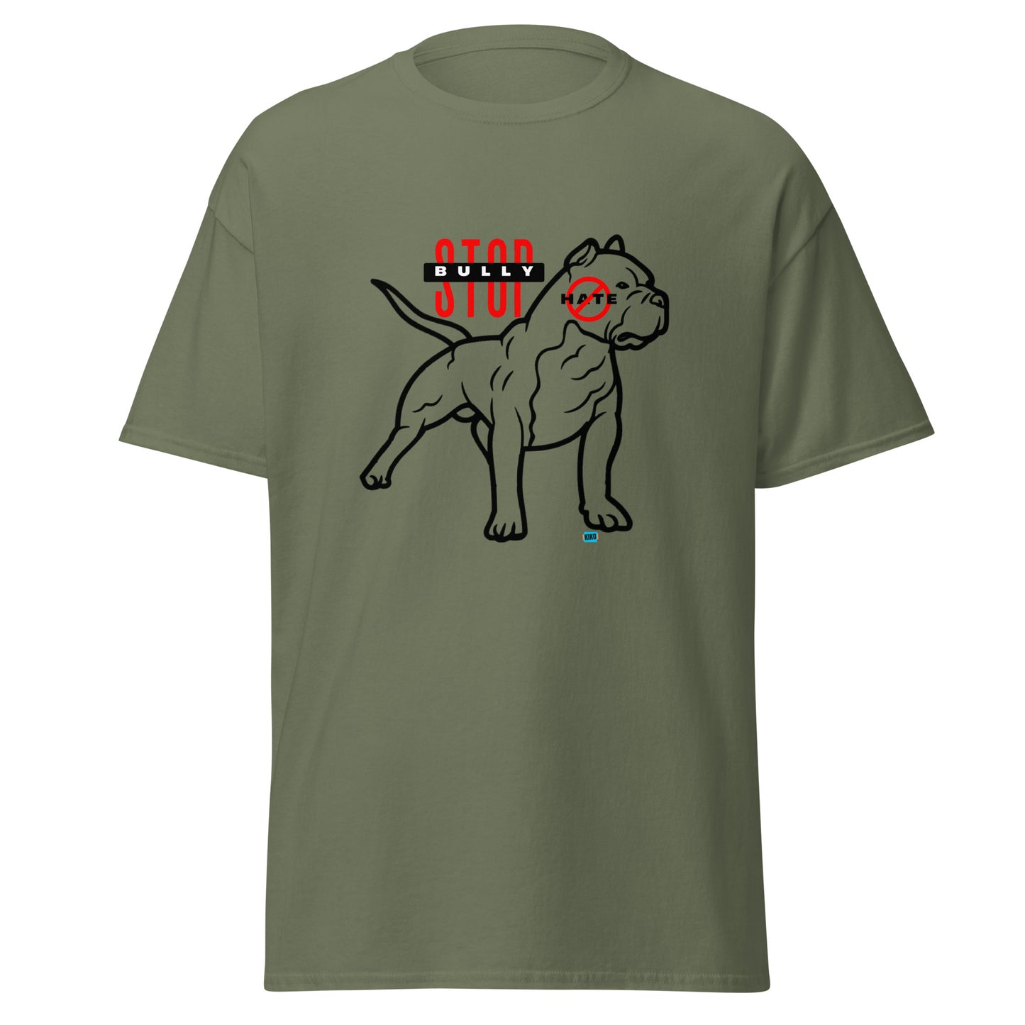 Stop American Bully Dog Hate Blk Men's Classic Tee