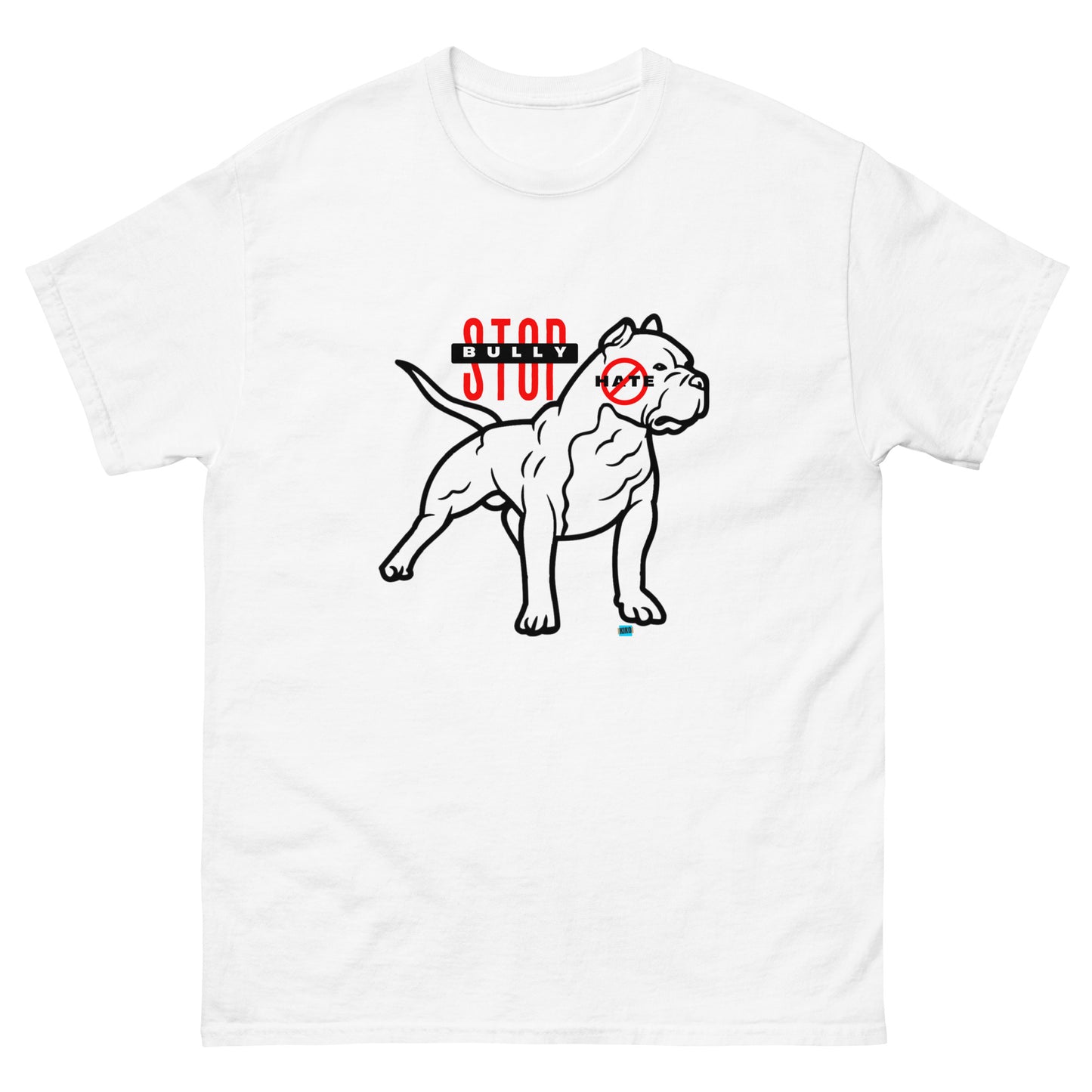 Stop American Bully Dog Hate Blk Men's Classic Tee
