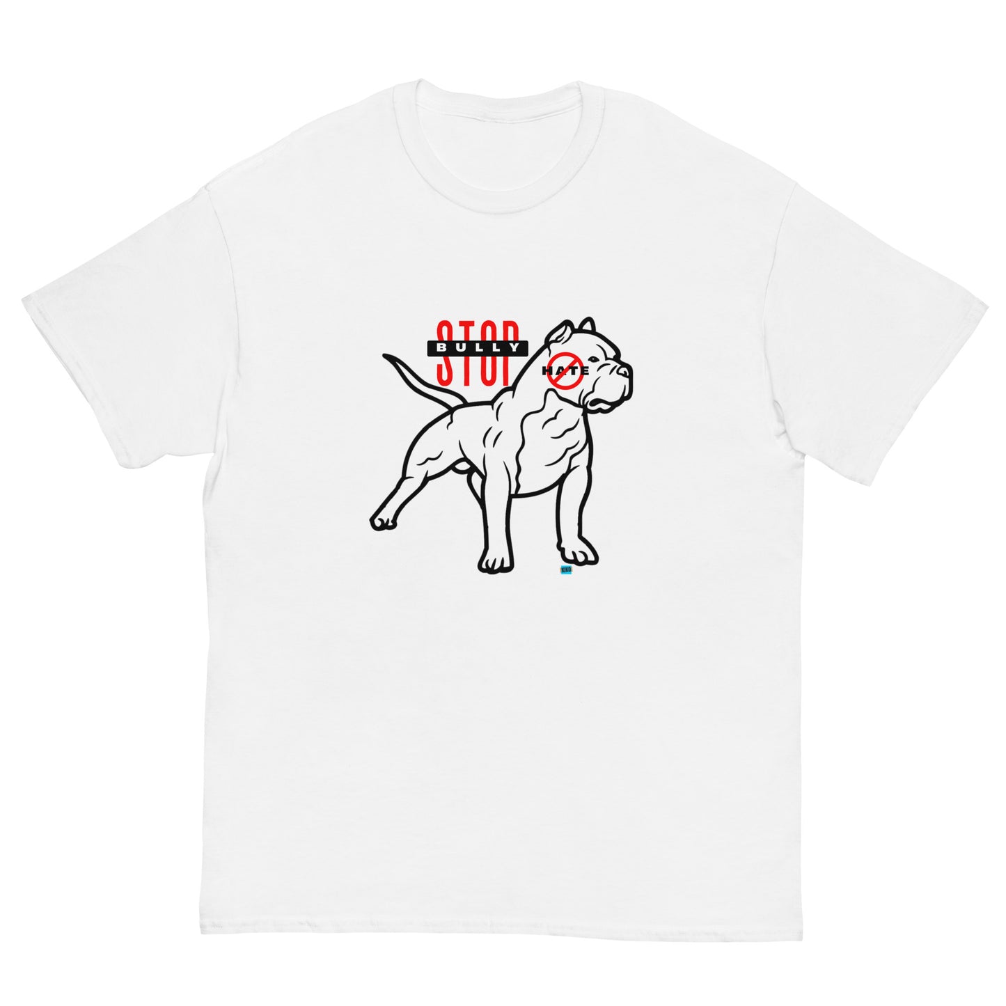 Stop American Bully Dog Hate Blk Men's Classic Tee