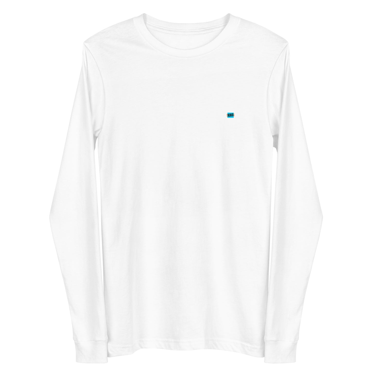 white sleeve t-shirt with kiko logo left chest