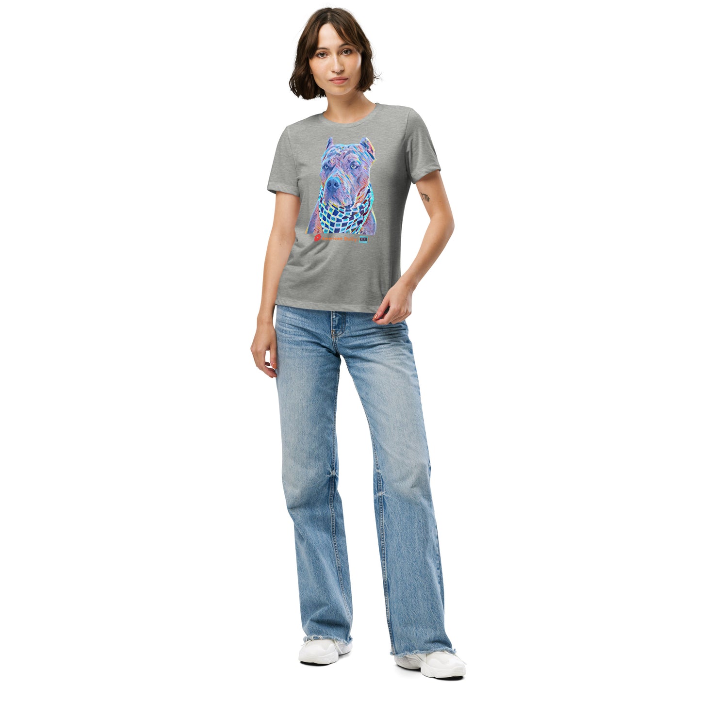 Kiko Cartoon Graphic Women's Tri-Blend