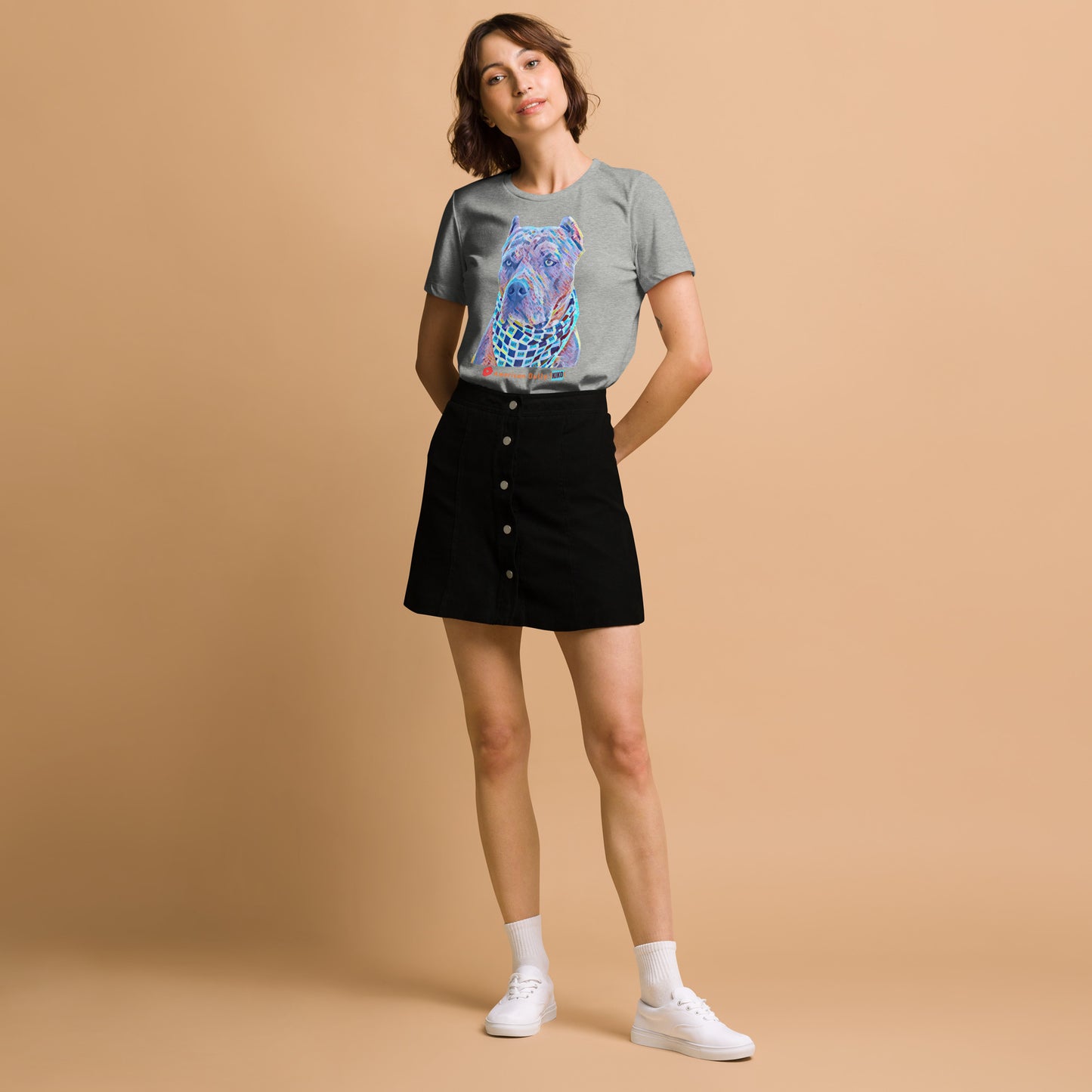 Kiko Cartoon Graphic Women's Tri-Blend