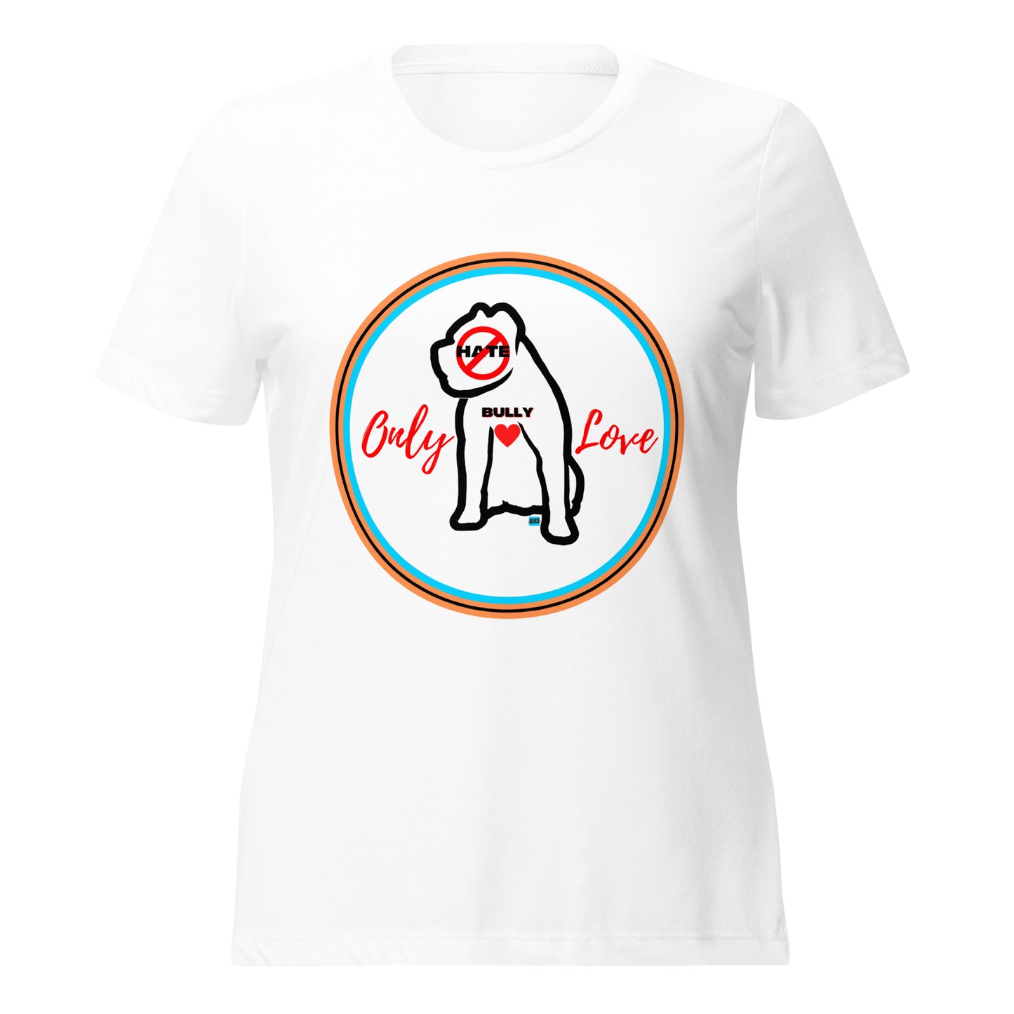 No Hate Only Love ROC Women’s Relaxed Tri-Blend T-Shirt
